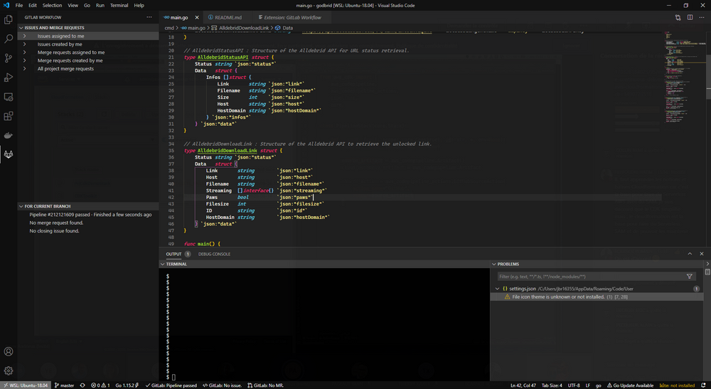 Int grer gitlab dans vscode 